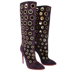 NEW Christian Louboutin Suede Apollo 100 heels
